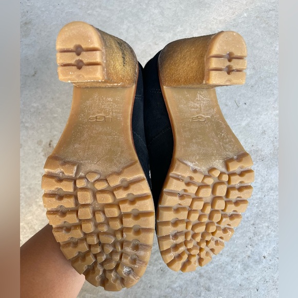 Ugg lined high heel rubber boots - Picture 5 of 6